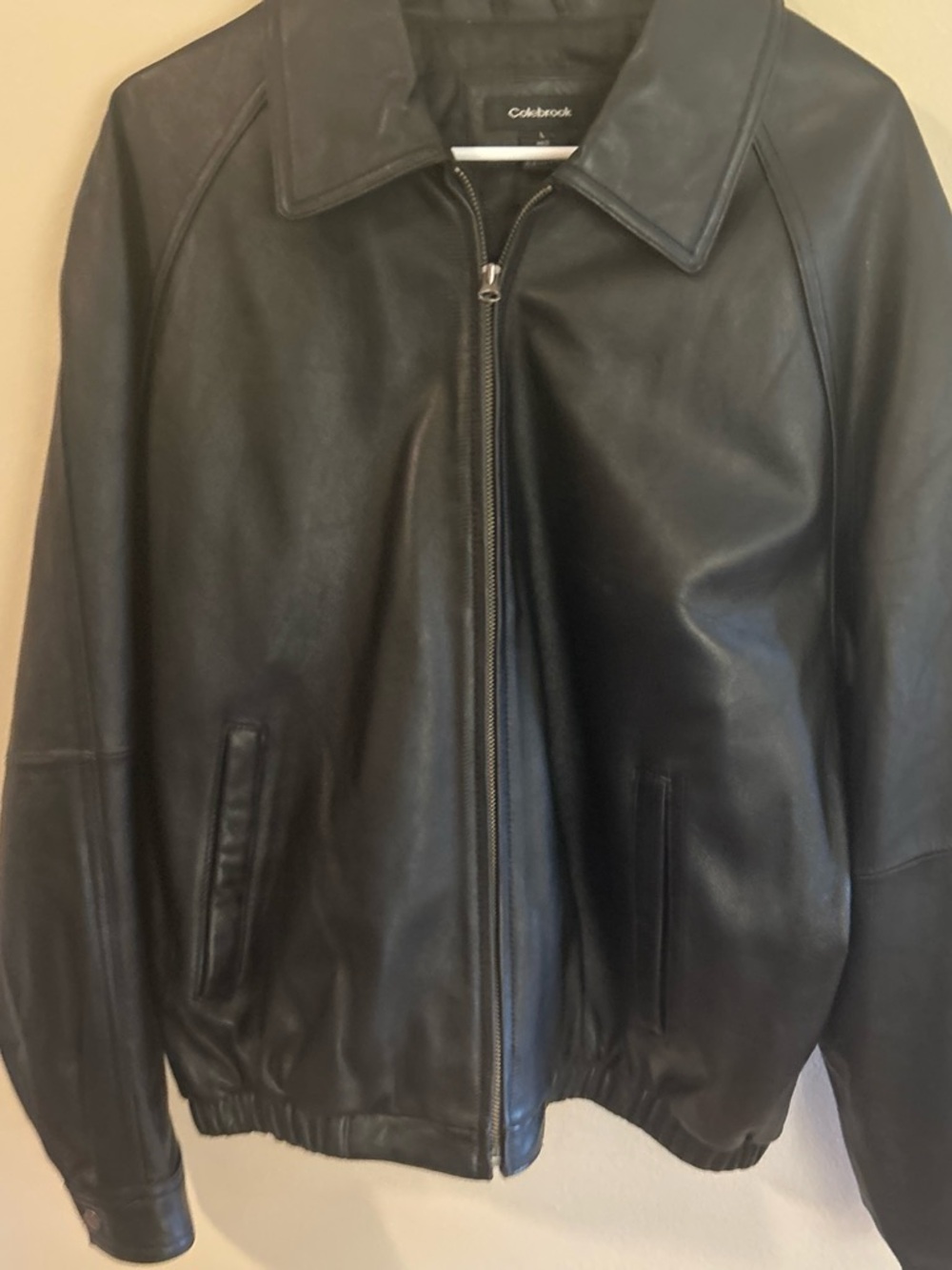 Vintage Colebrook Men’s Leather Bomber